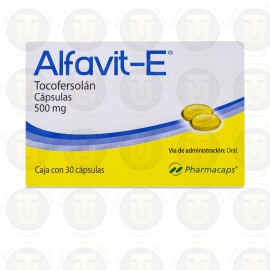 ALFAVIT-E 30 CAPS 500 U