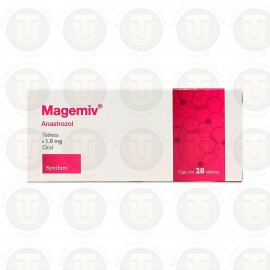 ANASTROZOL, CAJA CON 28 TABLETAS 1.0 MG, MAGEMIV