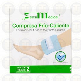 COMPRESA FRIO - CALIENTE REUTILIZABLE, CAJA CON 2 PIEZAS, SENSILMEDICAL