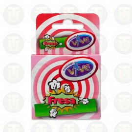 CONDONES VIVE FRESA, 3 CONDONES DE LATEX LISOS, MEJVIDA
